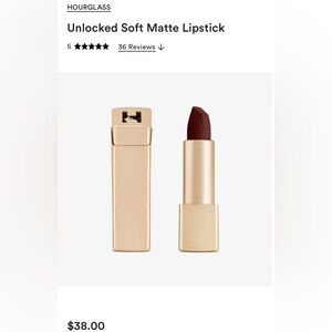 Hourglass Unlocked Soft Matte Lipstick in Currant